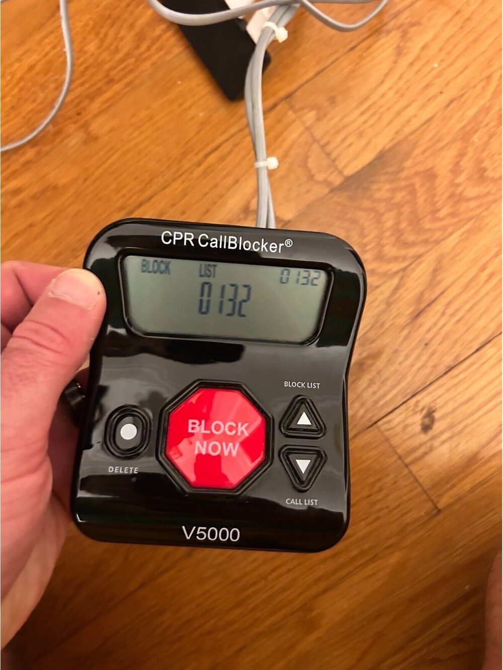 CPR CallBlocker V5000 Landline Robocall Spam Call Blocker Tested Powers On